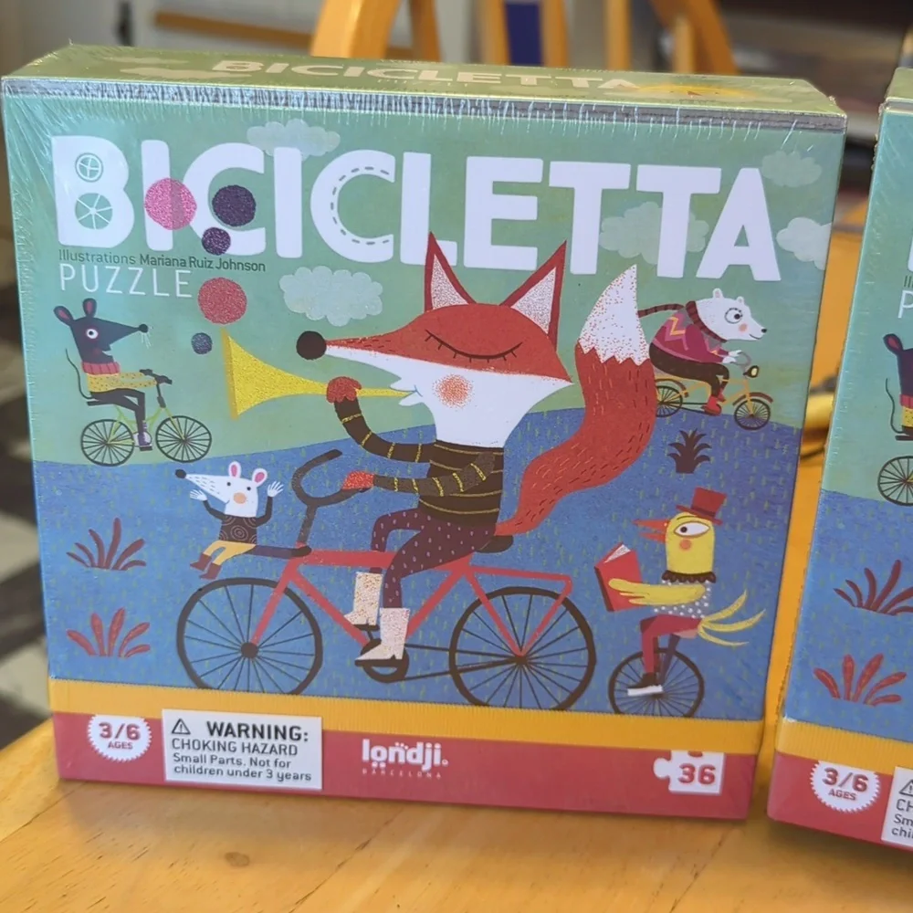 Bicicletta Puzzle by Londji Barcelona (2) NIB - Picture 3 of 6